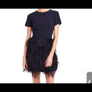 Club Monaco feather dress